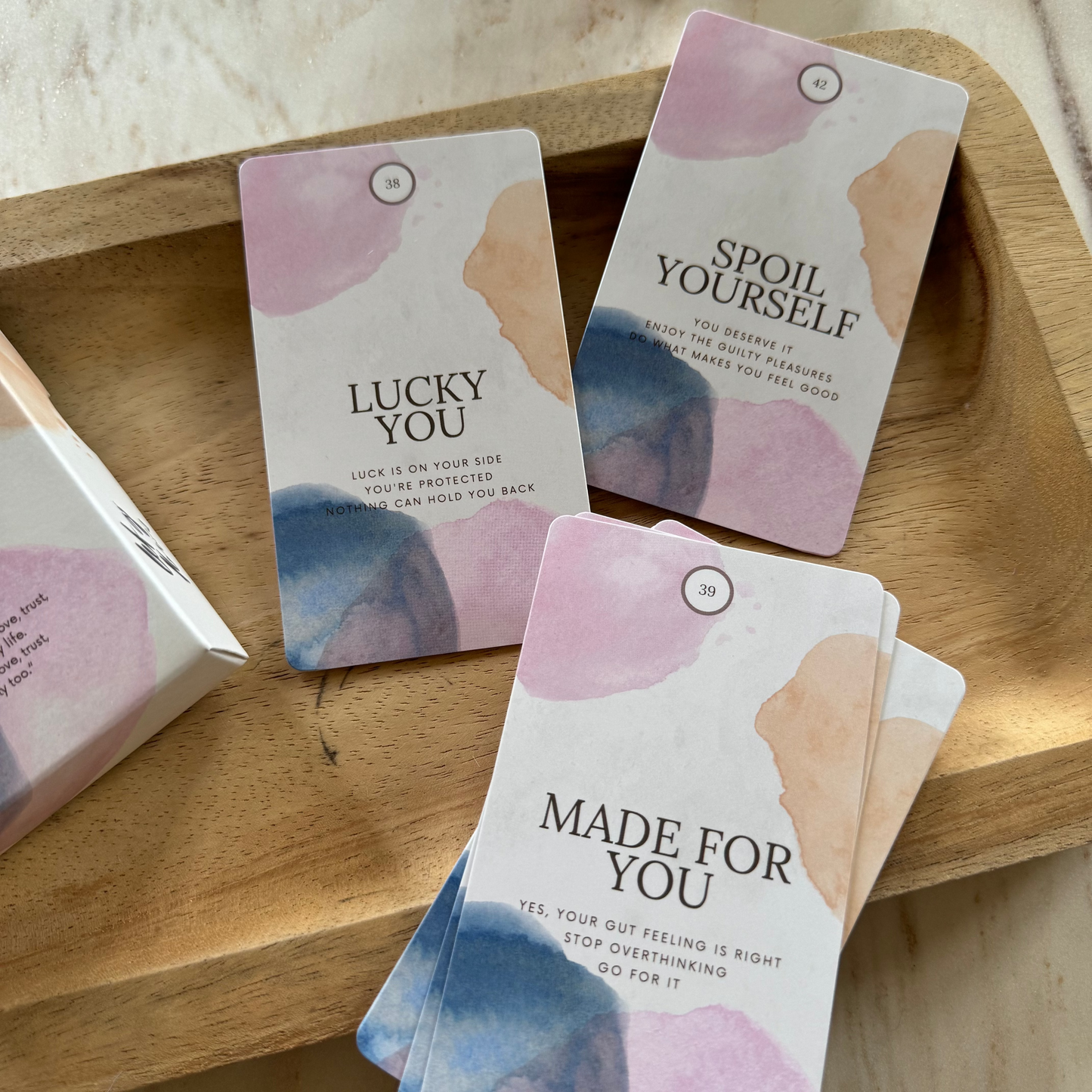 example cards of the 54 Everyday Spirit Guide oracle deck