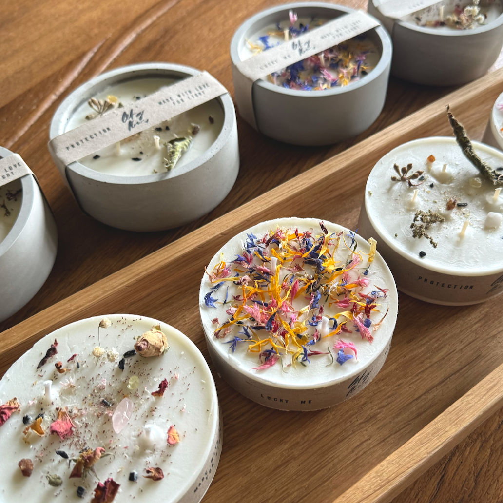 Concrete Manifestation Candles