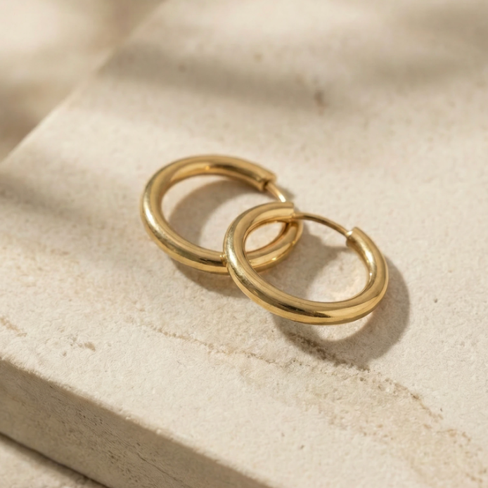 Amethyst Creolen Big Donut