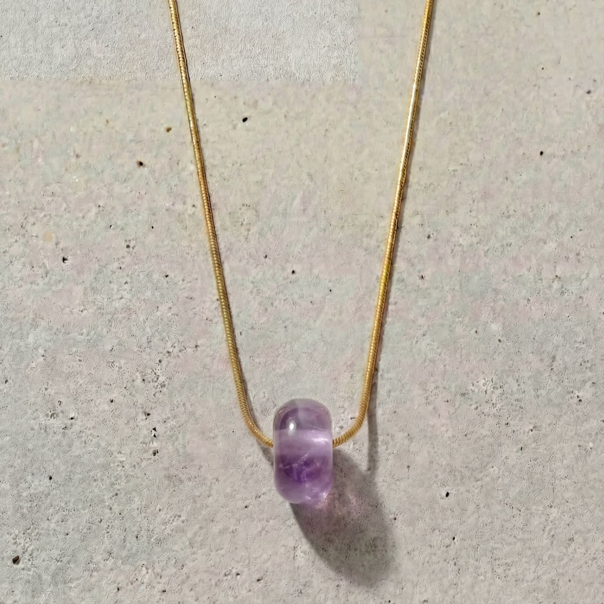 Snake Chain Necklace Big Donut