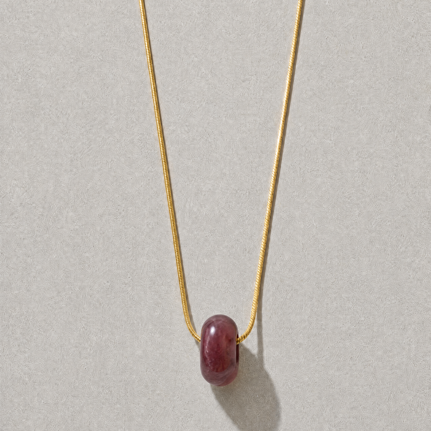 Snake Chain Necklace Big Donut