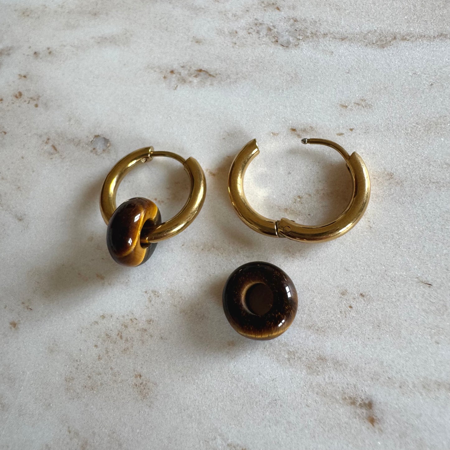 Tiger Eye Creoles Small Donut