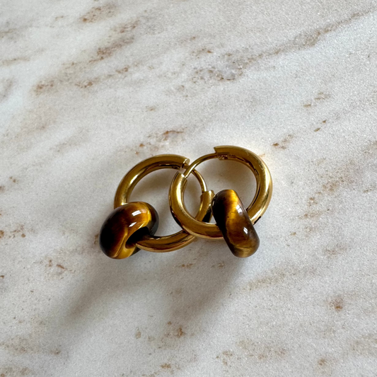 Tiger Eye Creoles Small Donut