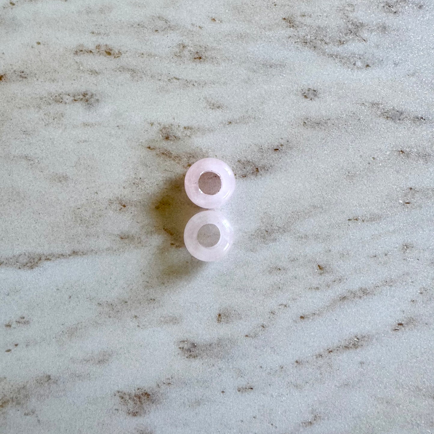 Rose Quartz Creoles Small Donut