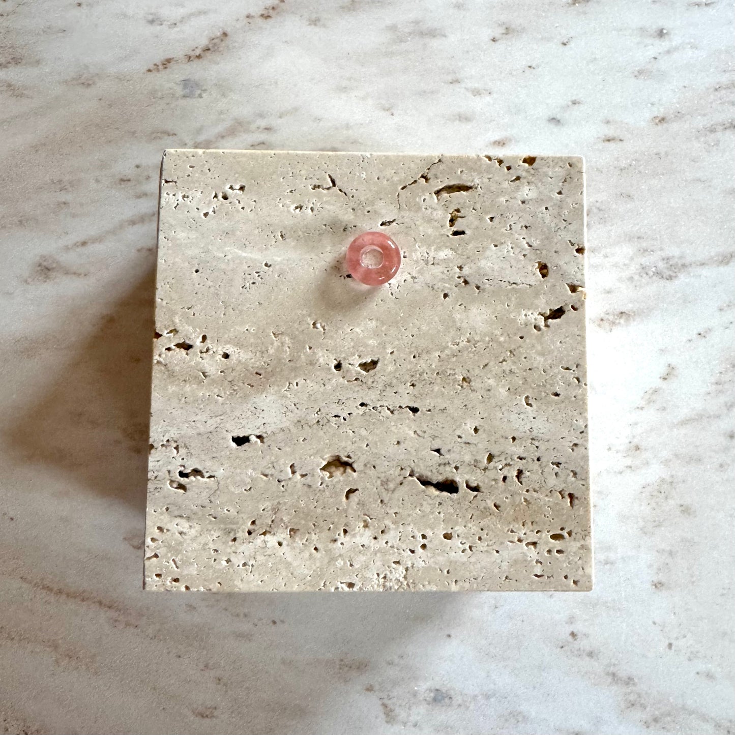 Watermelon Quartz Bracelet Small Donut