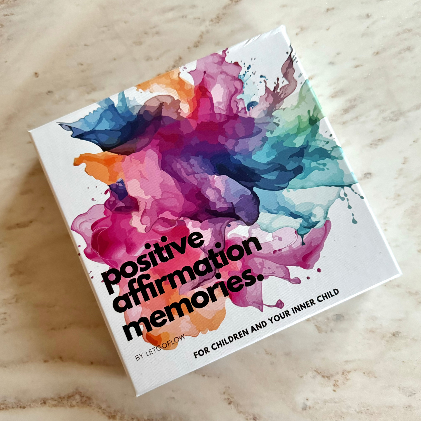 PAM - das Positive Affirmationen Memo - Memory Spiel - PAM Positive Affirmation Memories - colorful Memory Game Box