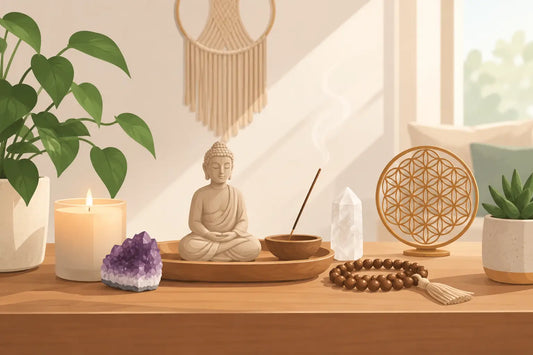 Spirituelle Wohnaccessoires mit Intention wählen