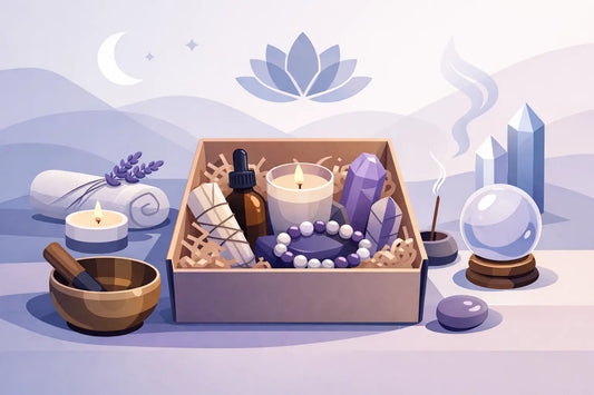 Geschenkset für spirituelle Selbstfürsorge wählen
