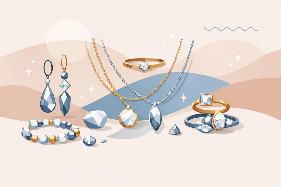 Mix & Match Kristall Schmuck stilvoll tragen