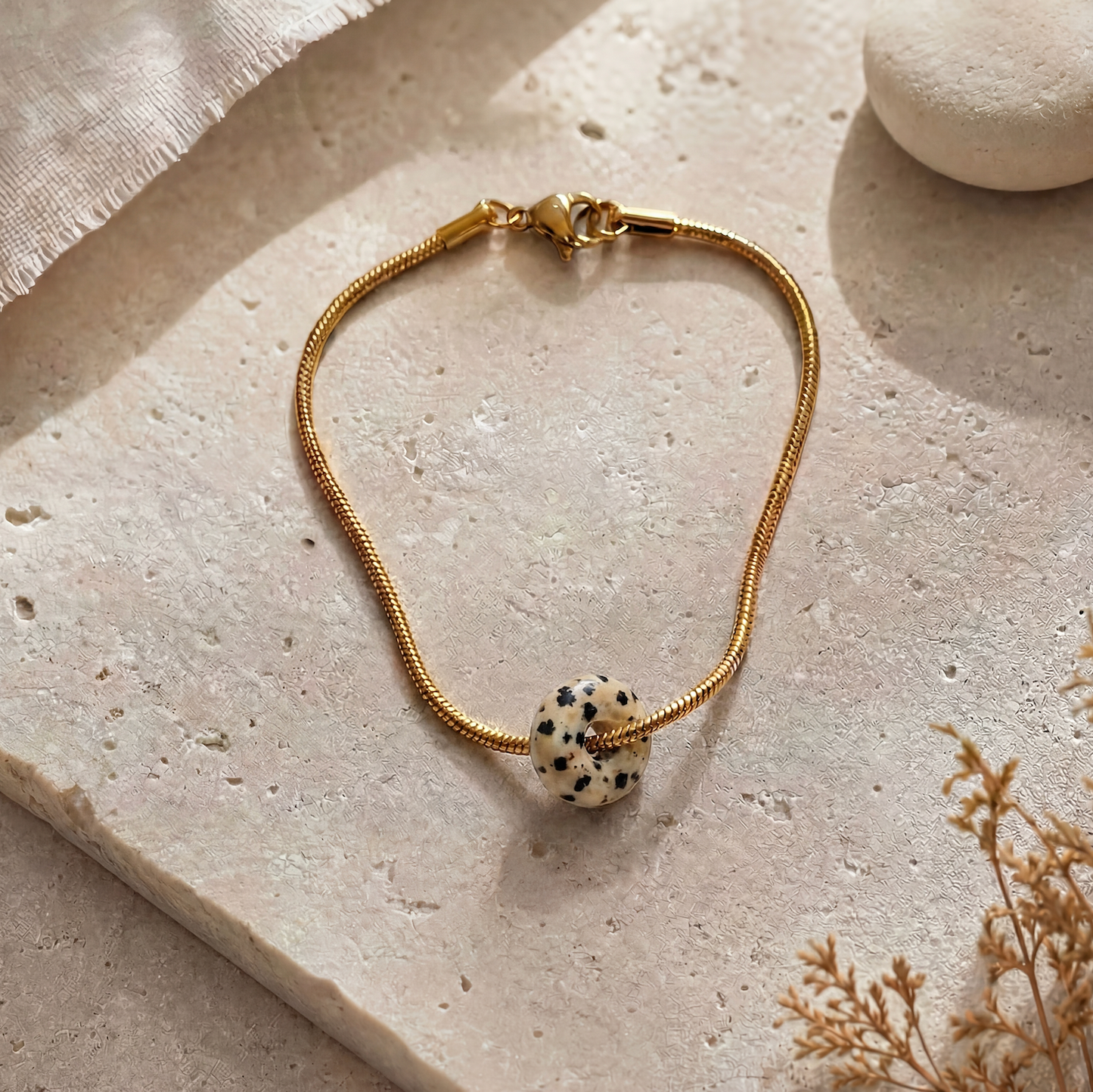 Snake Chain Armband Small Donut 