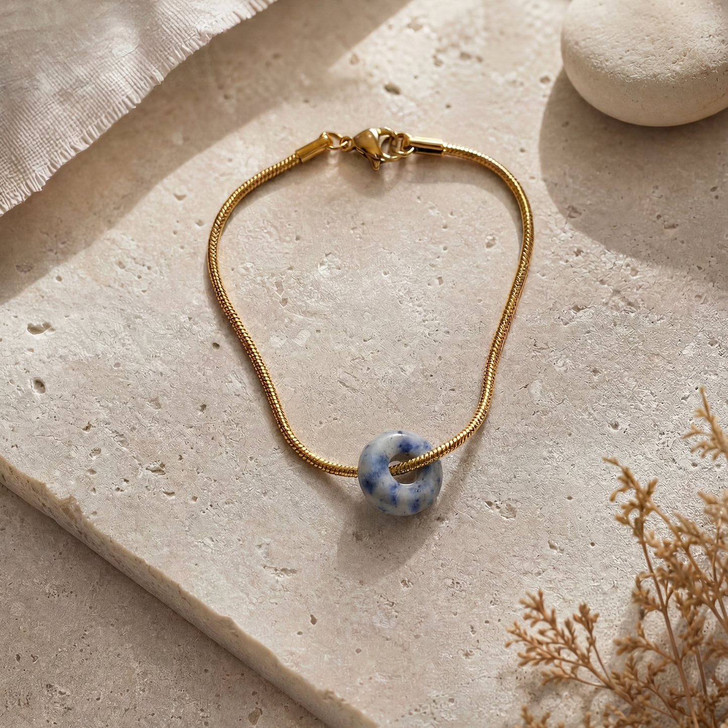 Snake Chain Armband Small Donut 