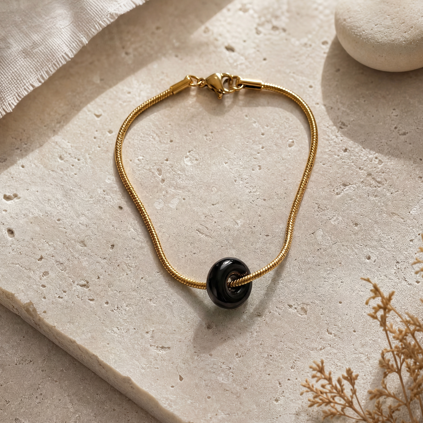 Snake Chain Armband Small Donut 