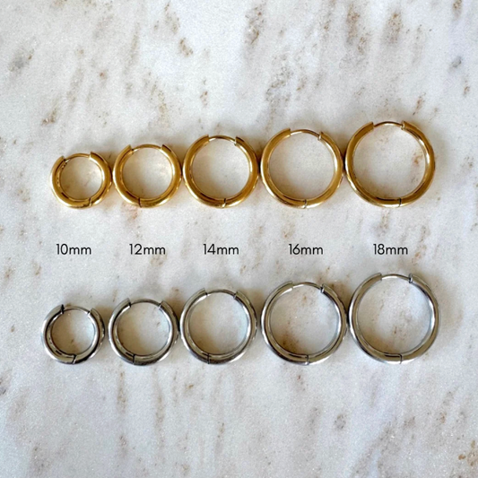 Gold and Silver Creoles Classic Hoop