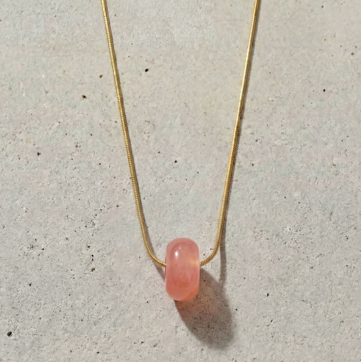 Snake Chain Necklace Big Donut