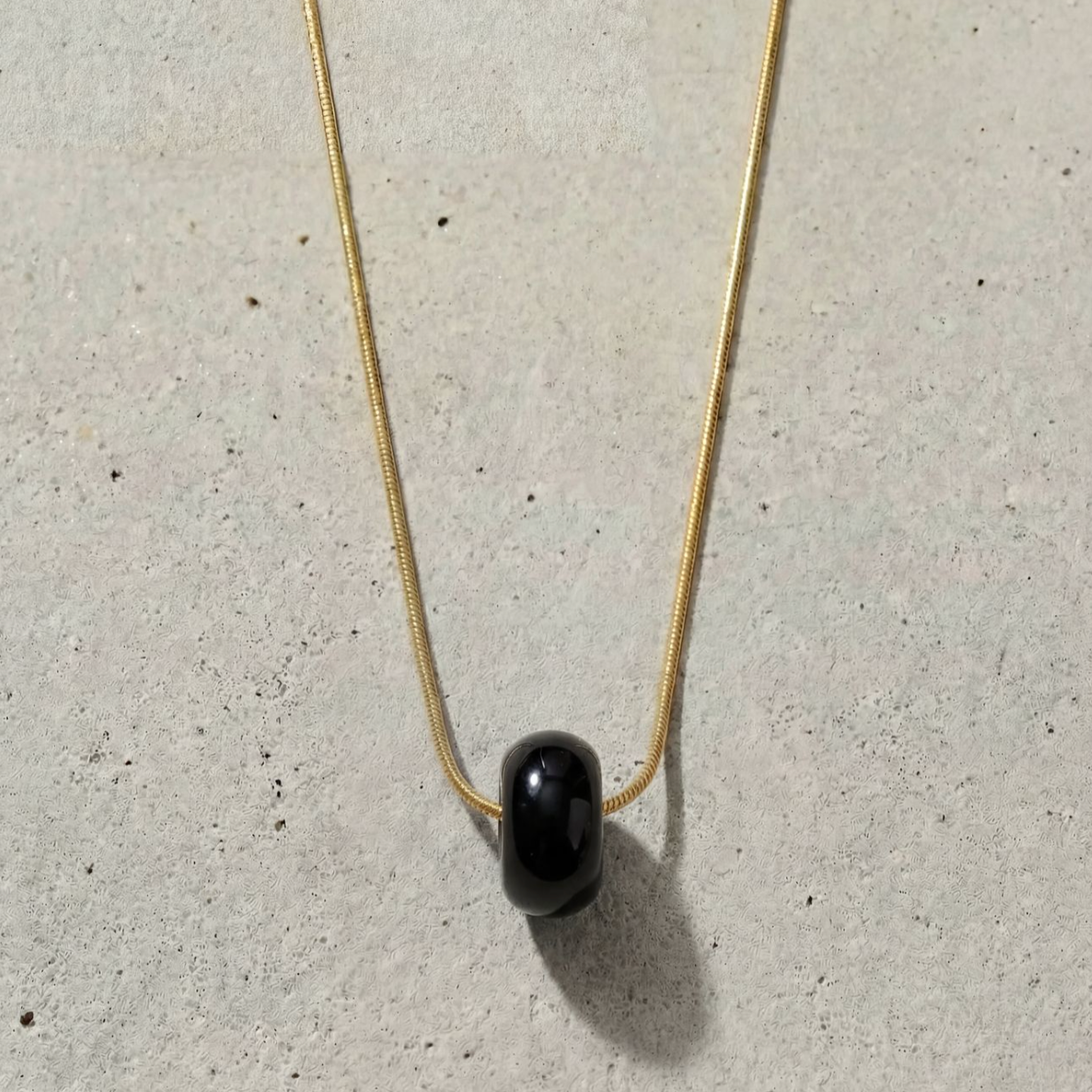 Snake Chain Necklace Big Donut