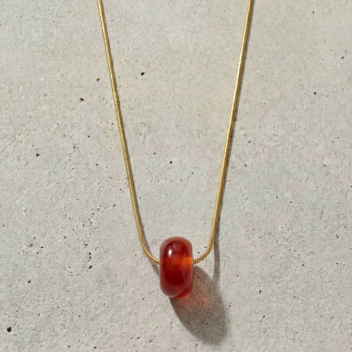 Snake Chain Necklace Big Donut