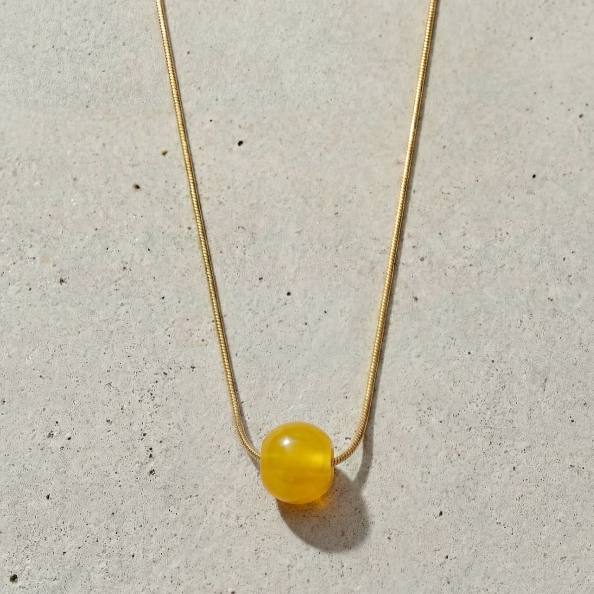 Snake Chain Necklace Ball