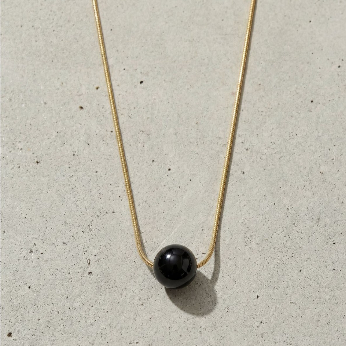Snake Chain Necklace Ball