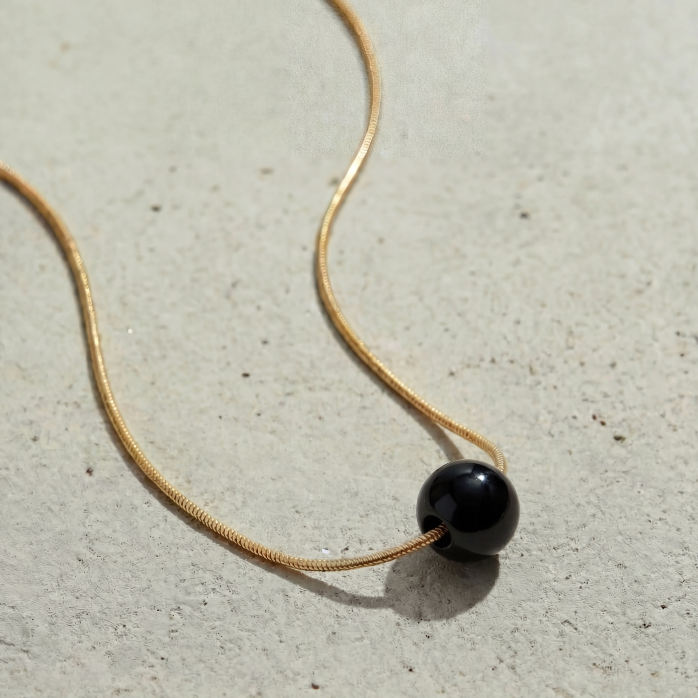 Snake Chain Necklace Ball