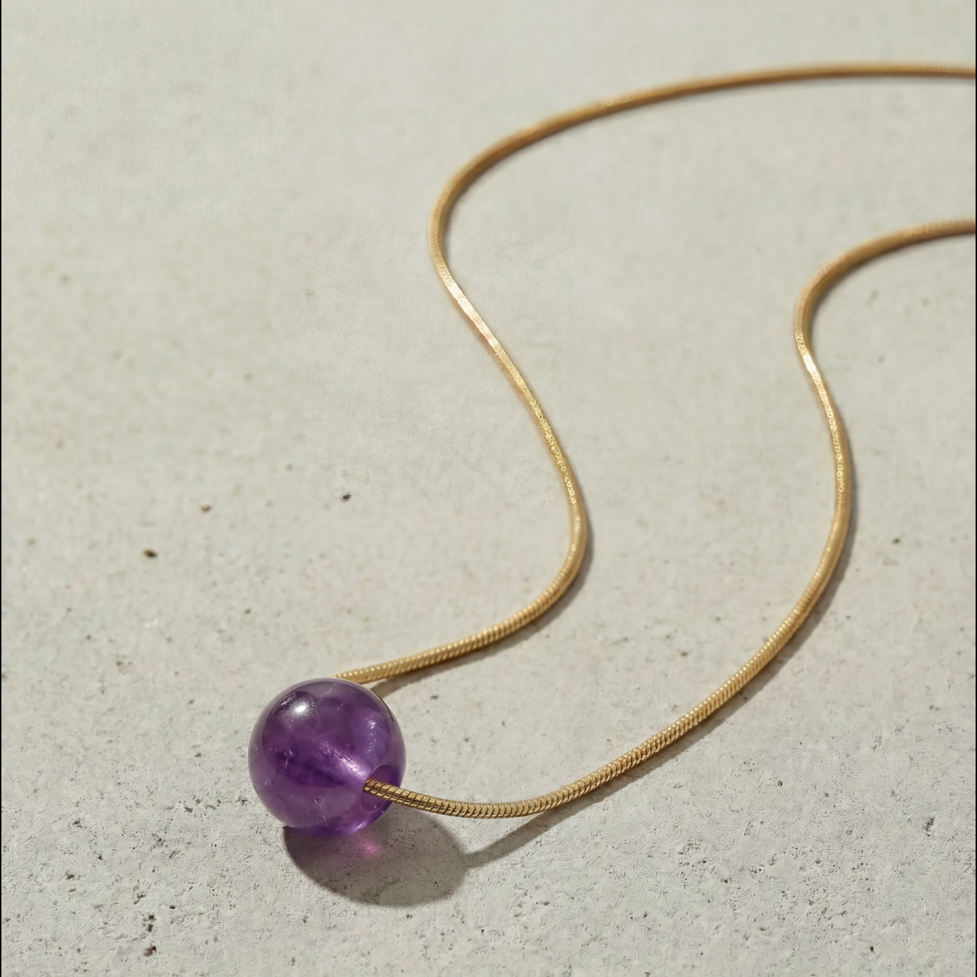 Snake Chain Necklace Ball