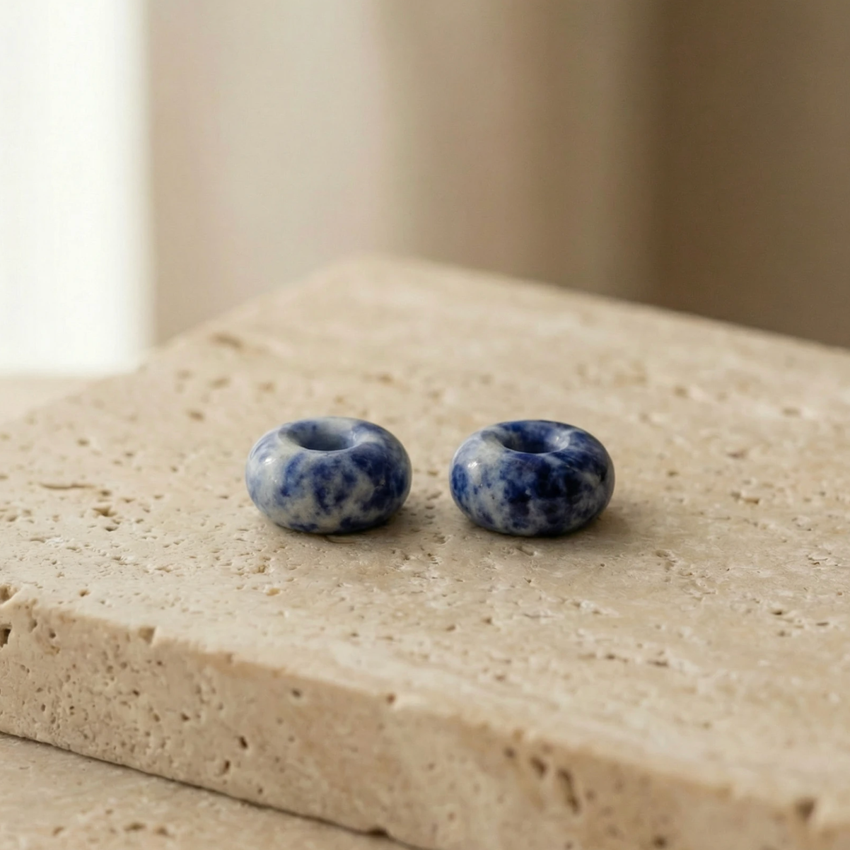 Blue Spot Jasper Creoles Small Donut