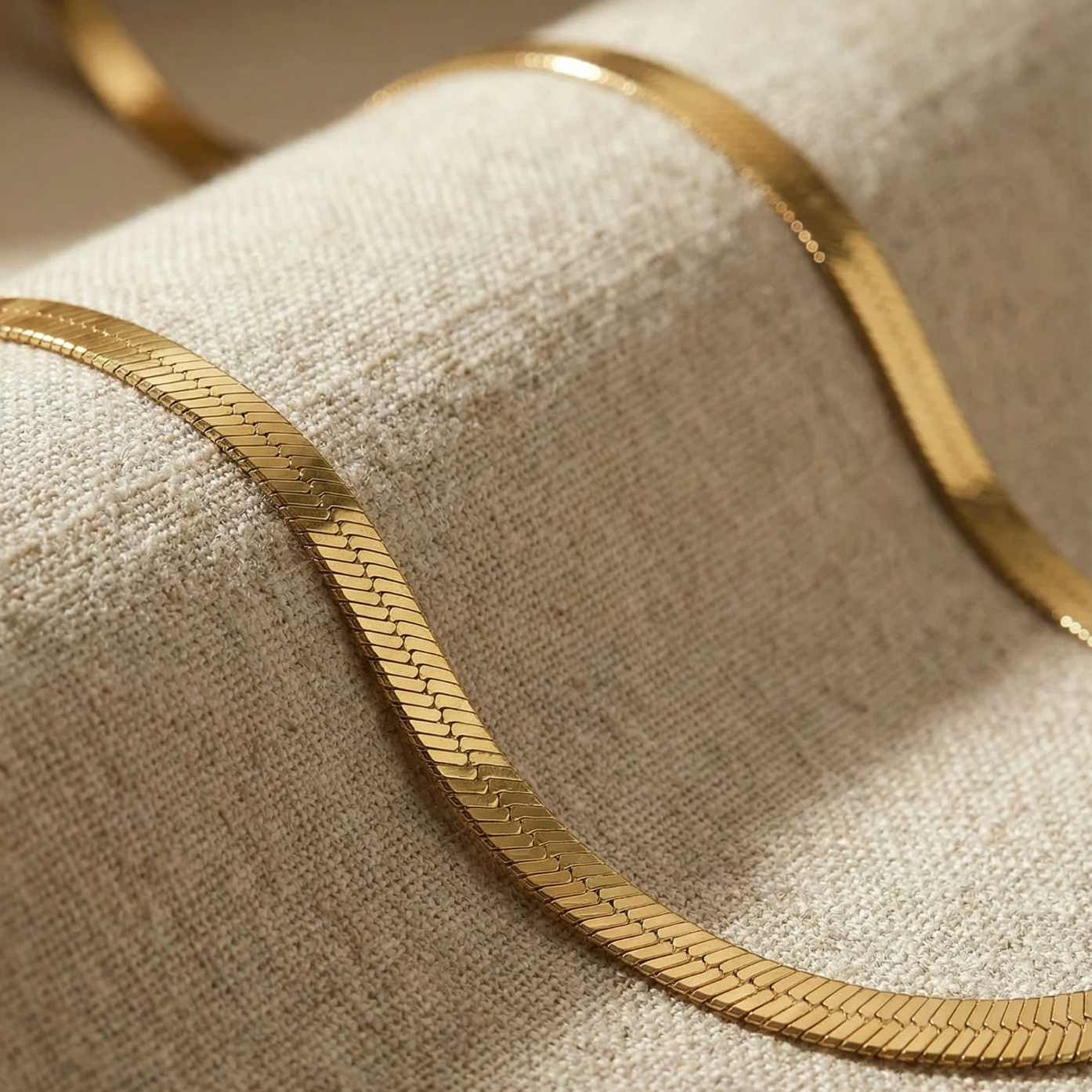 Snake Chain Halskette Flat