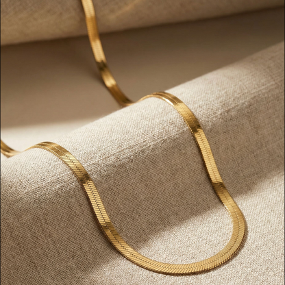 Snake Chain Halskette Flat