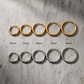 Gold und Silber Creolen Classic Hoop