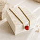 Red Agate Necklace Ball
