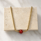 Red Agate Necklace Ball