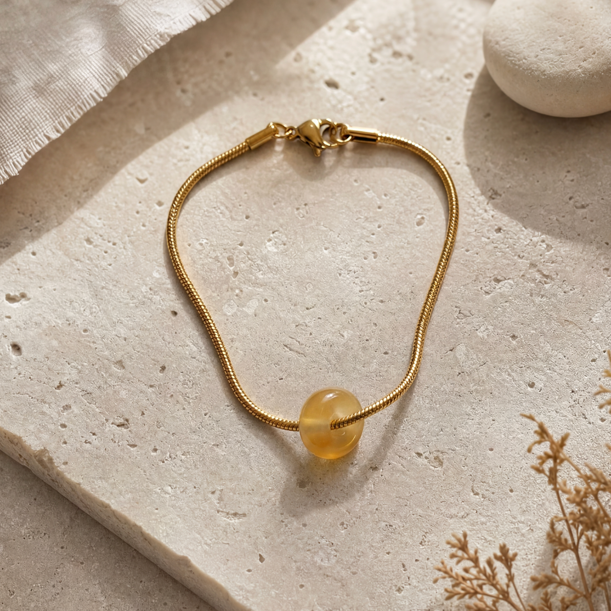 Snake Chain Armband Small Donut 
