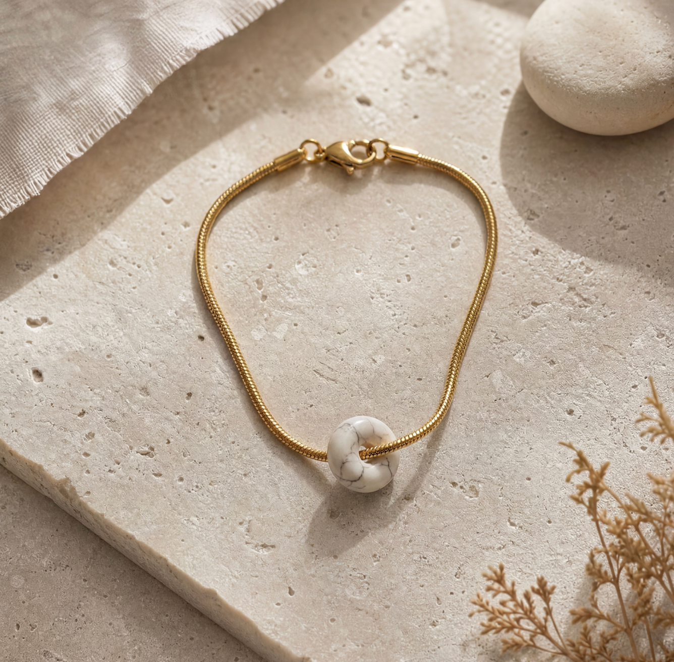 Snake Chain Armband Small Donut 