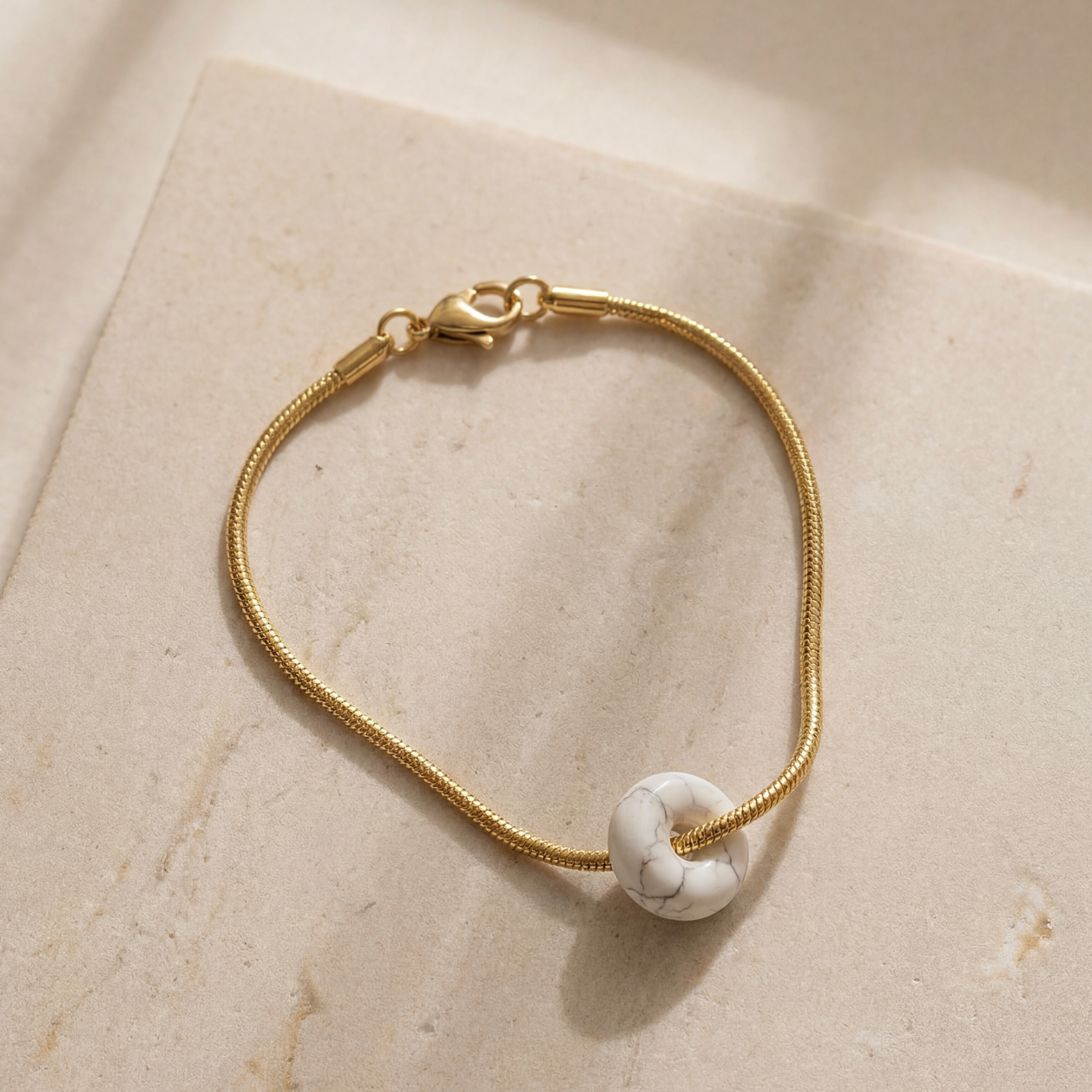 Snake Chain Armband Small Donut 