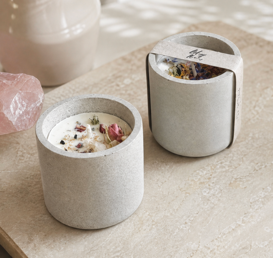 Concrete Manifestation Candles