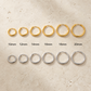 Gold and Silver Creoles Classic Hoop