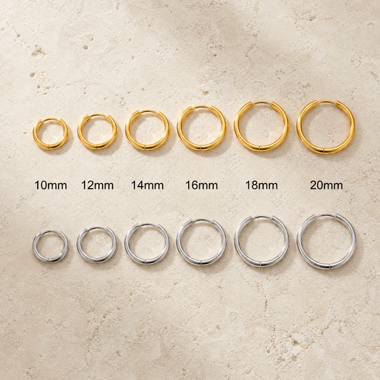 Gold and Silver Creoles Classic Hoop
