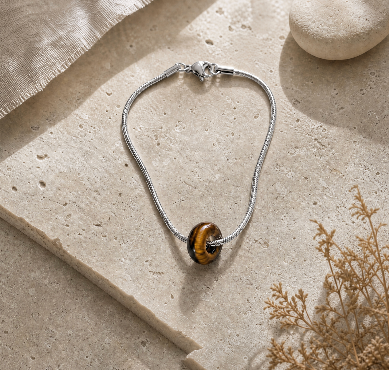 Snake Chain Bracelet Small Donut