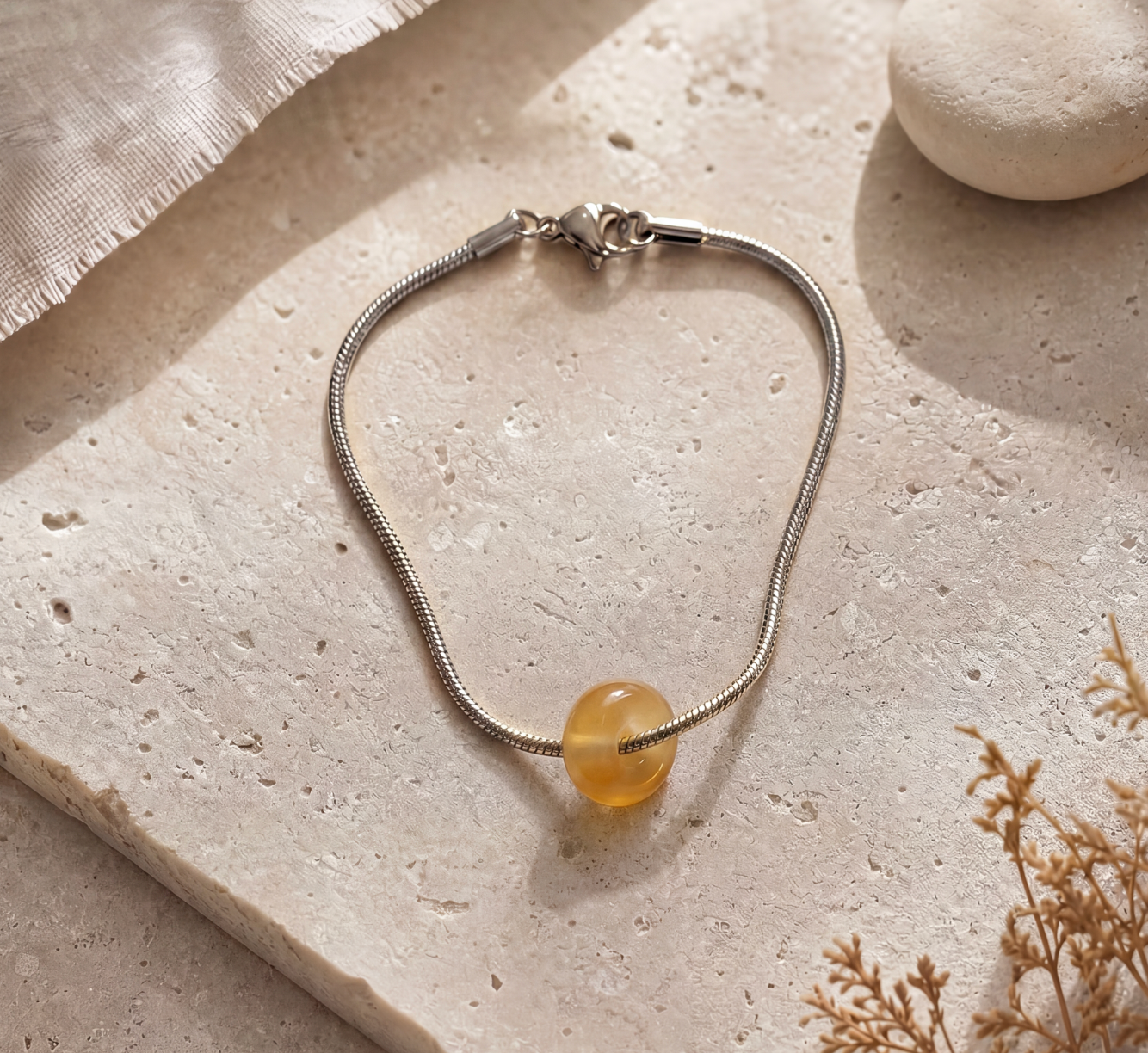 Snake Chain Bracelet Small Donut