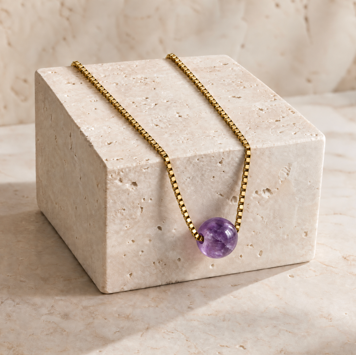 Box Chain Necklace Ball