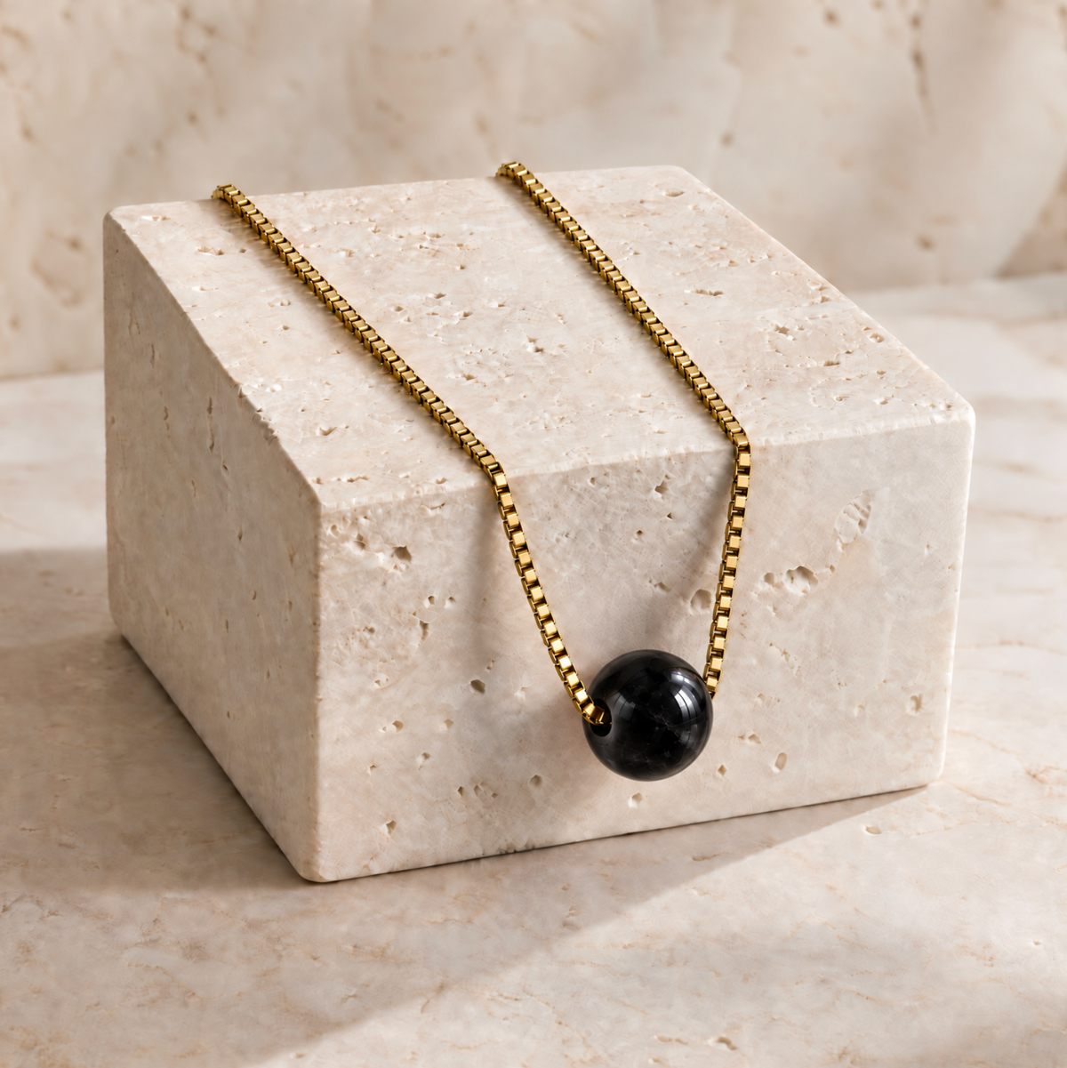 Box Chain Necklace Ball