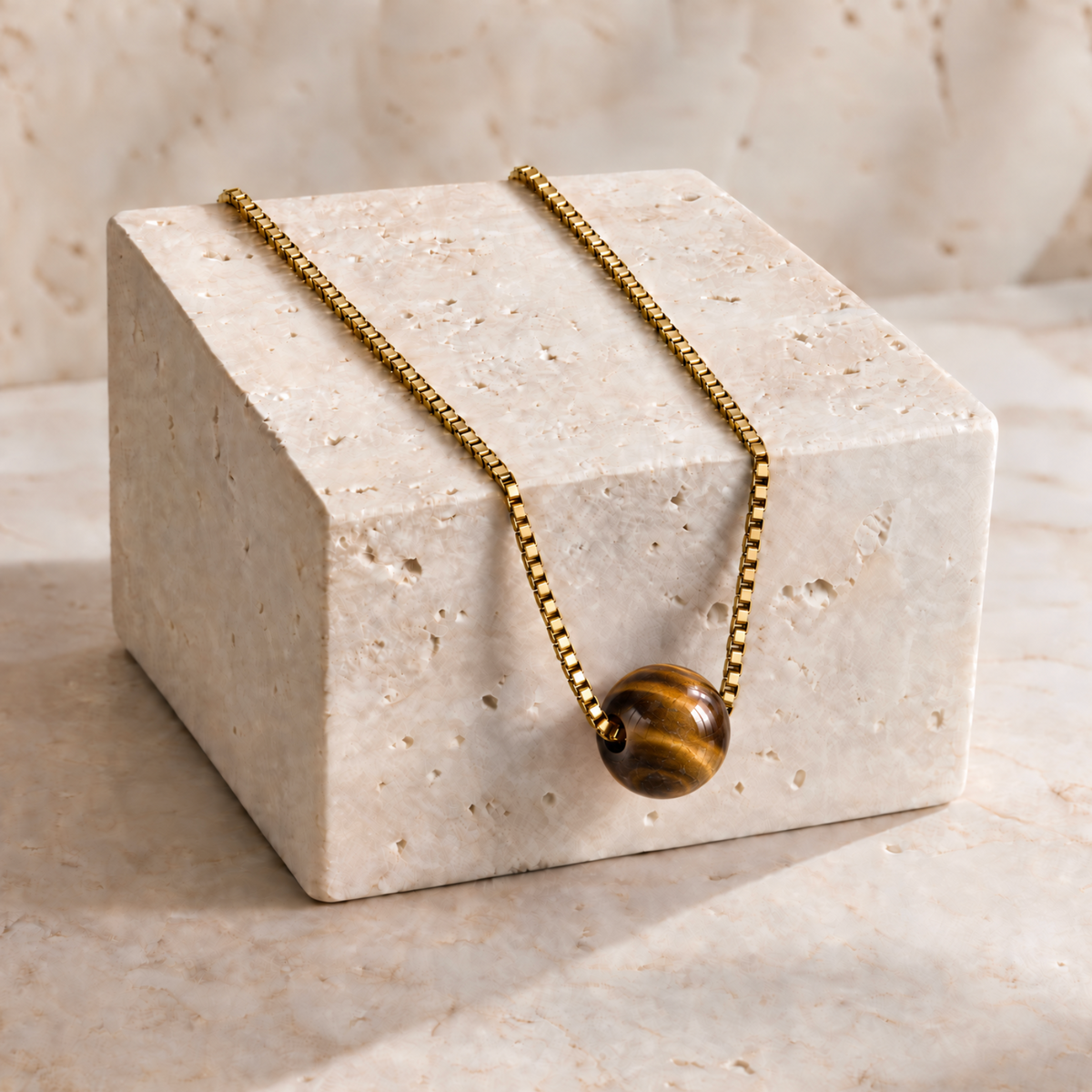 Box Chain Necklace Ball