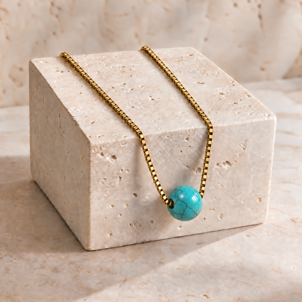 Box Chain Necklace Ball