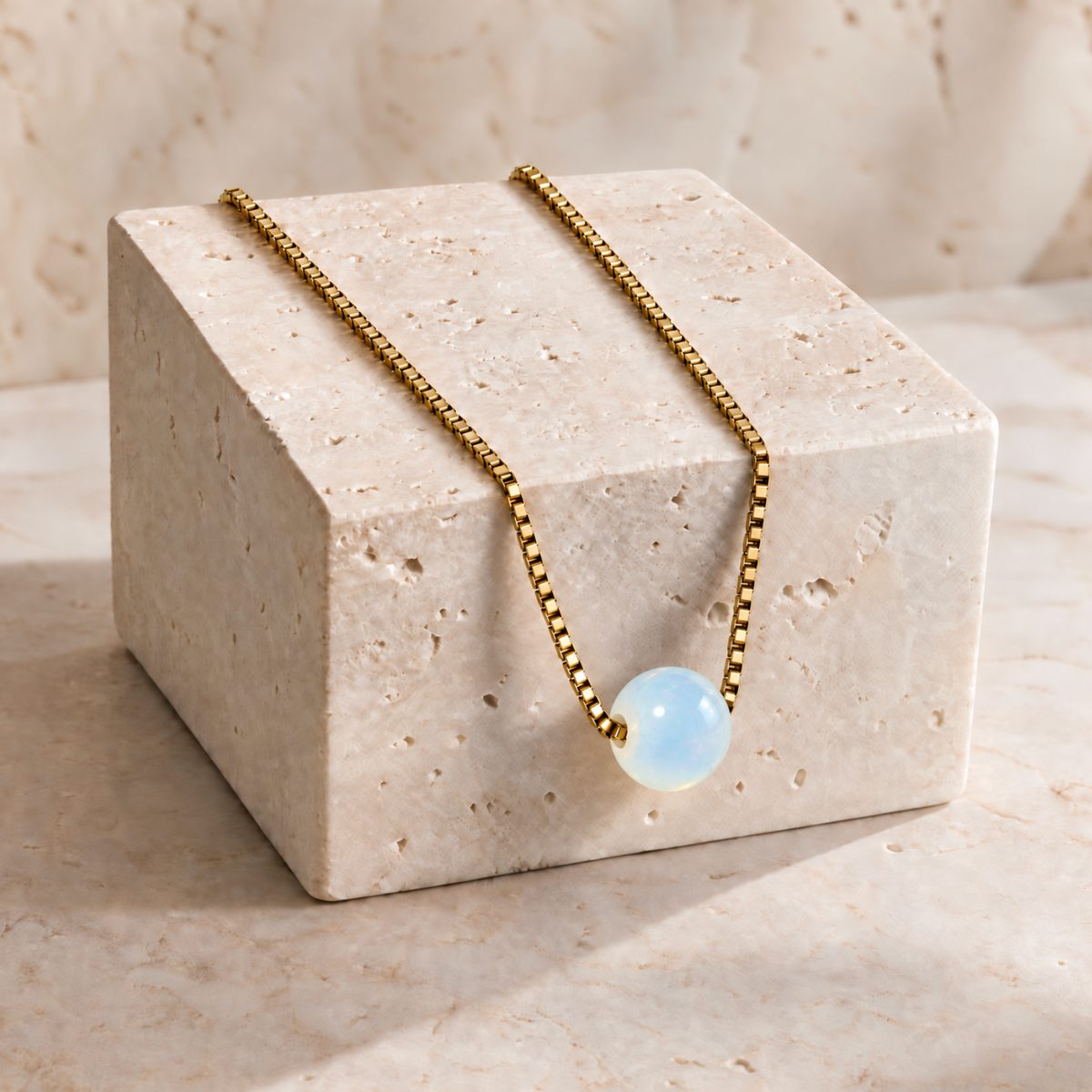 Box Chain Necklace Ball