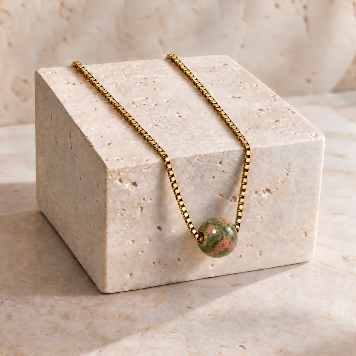 Box Chain Necklace Ball
