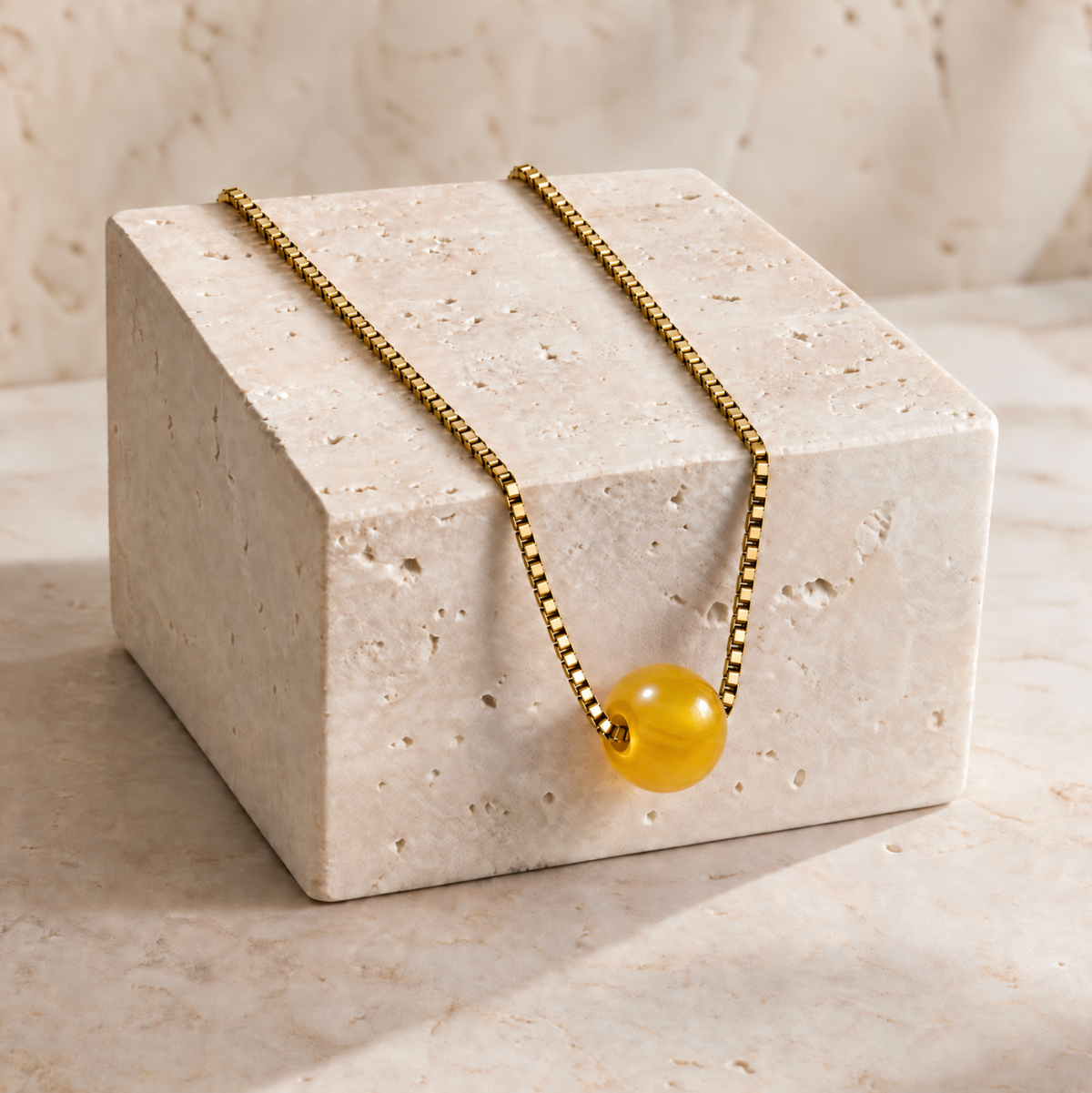 Box Chain Necklace Ball