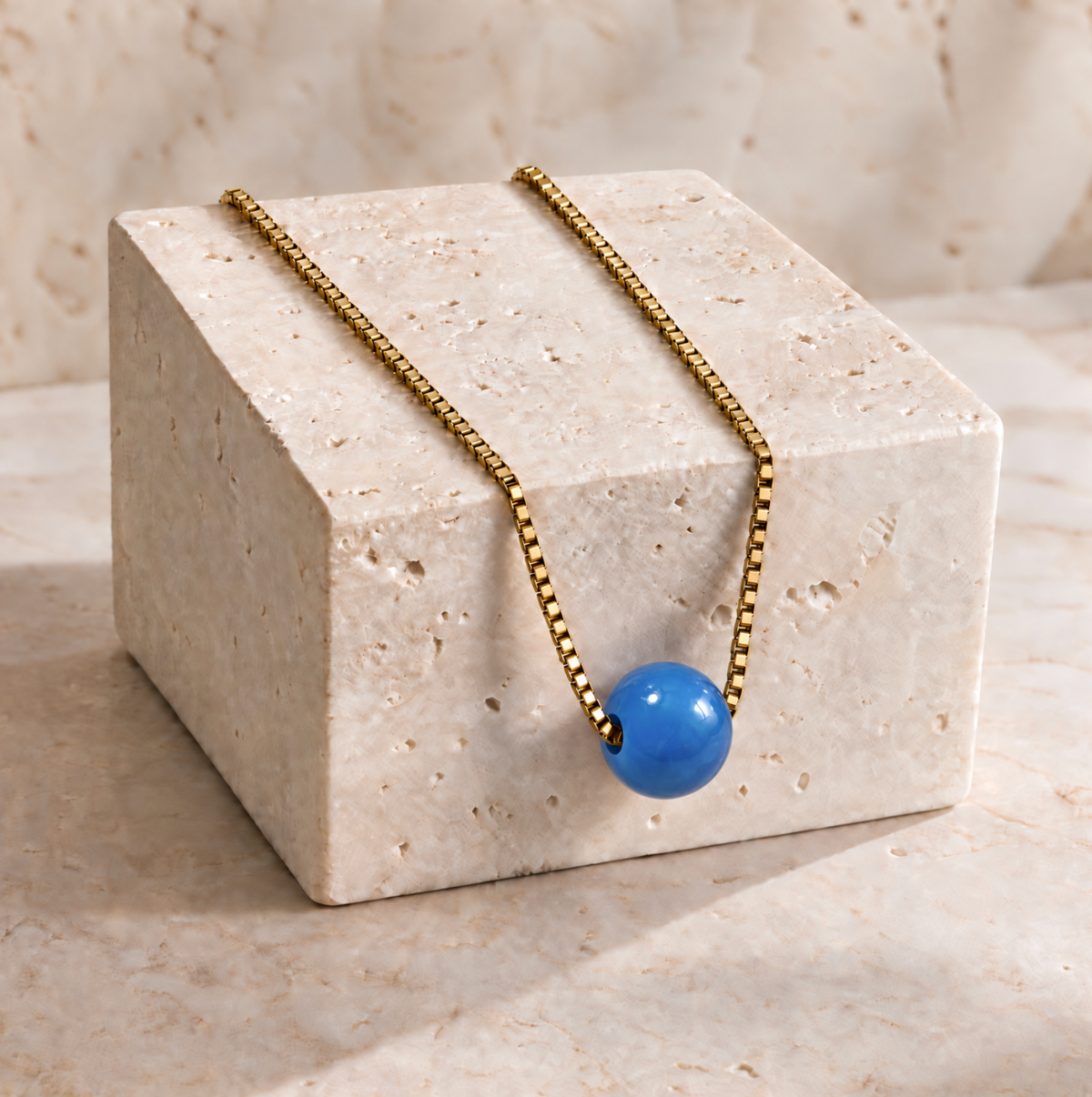 Box Chain Necklace Ball