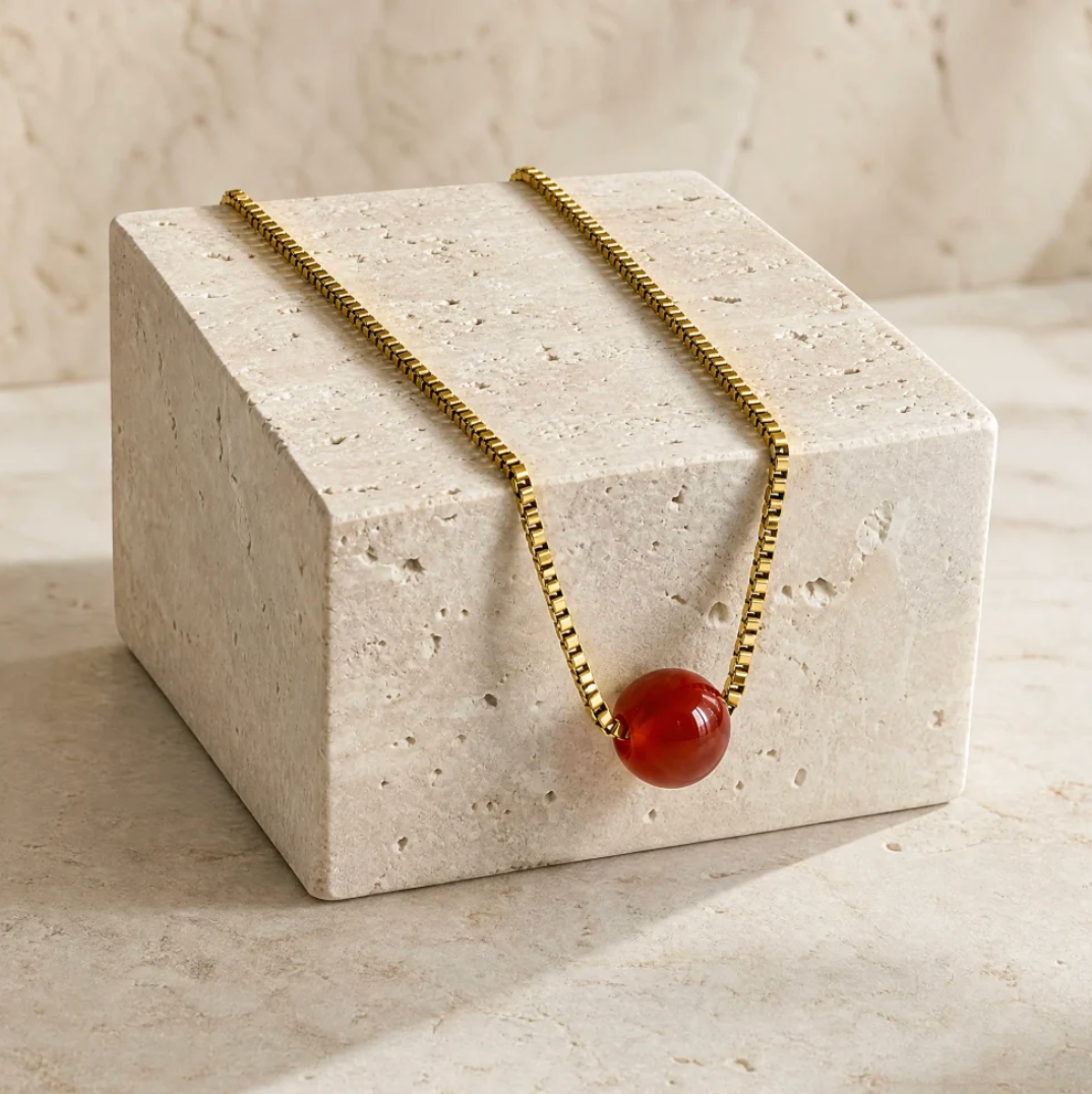 Box Chain Necklace Ball