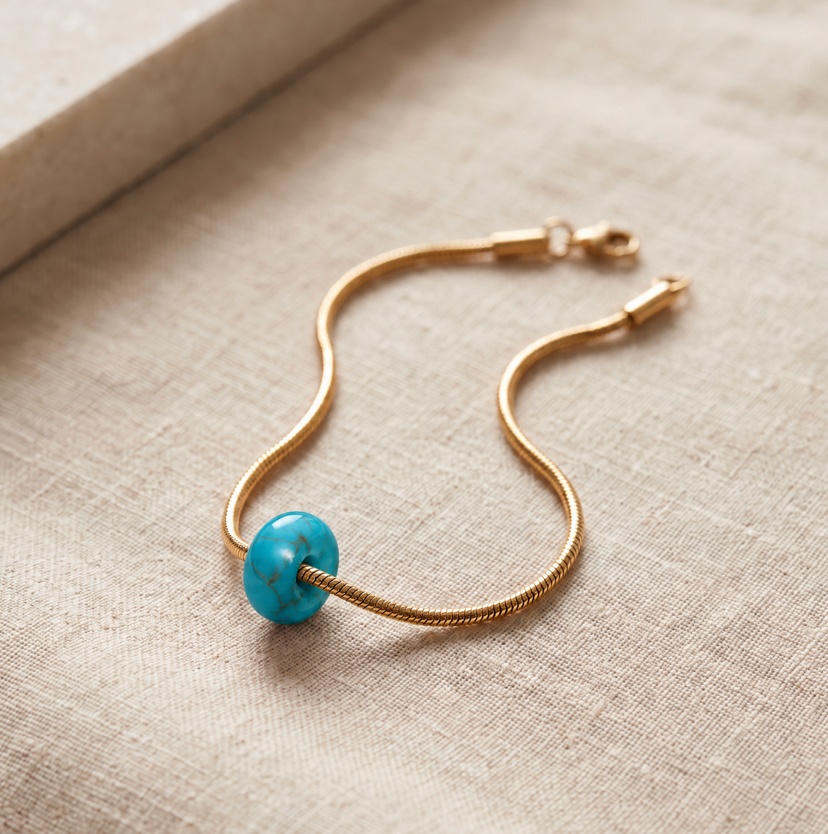 Snake Chain Armband Small Donut 