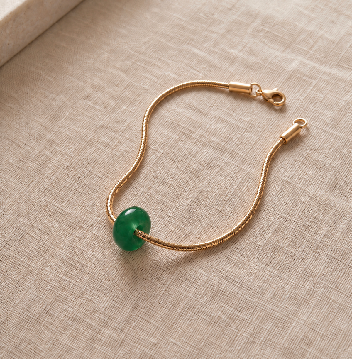 Snake Chain Armband Small Donut 