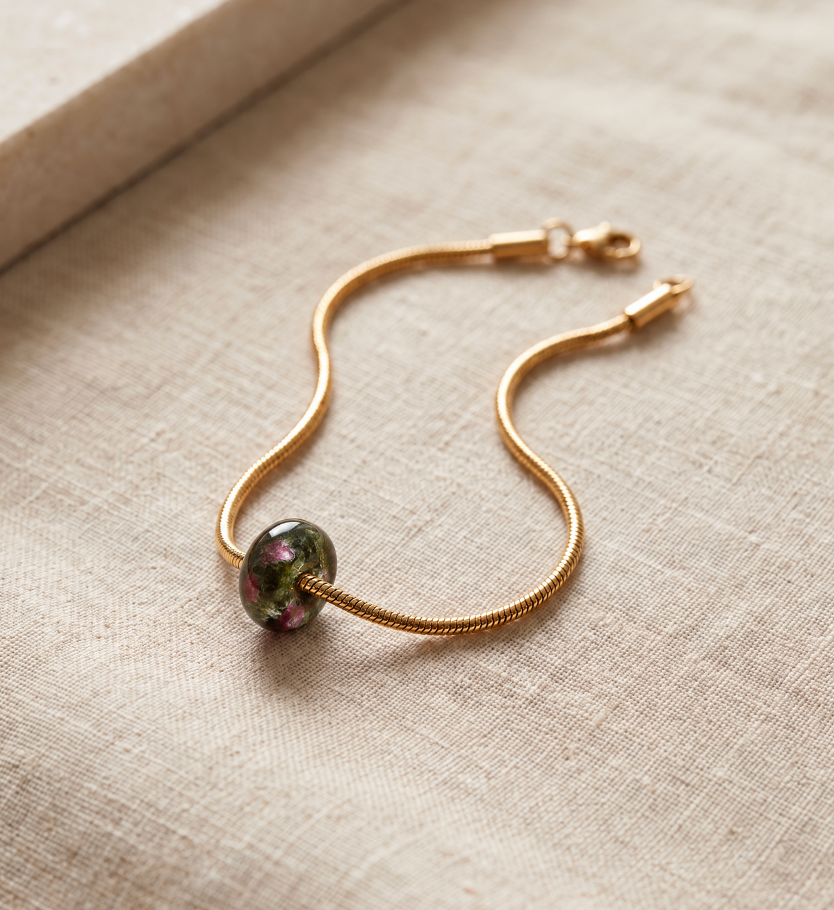 Snake Chain Armband Small Donut 